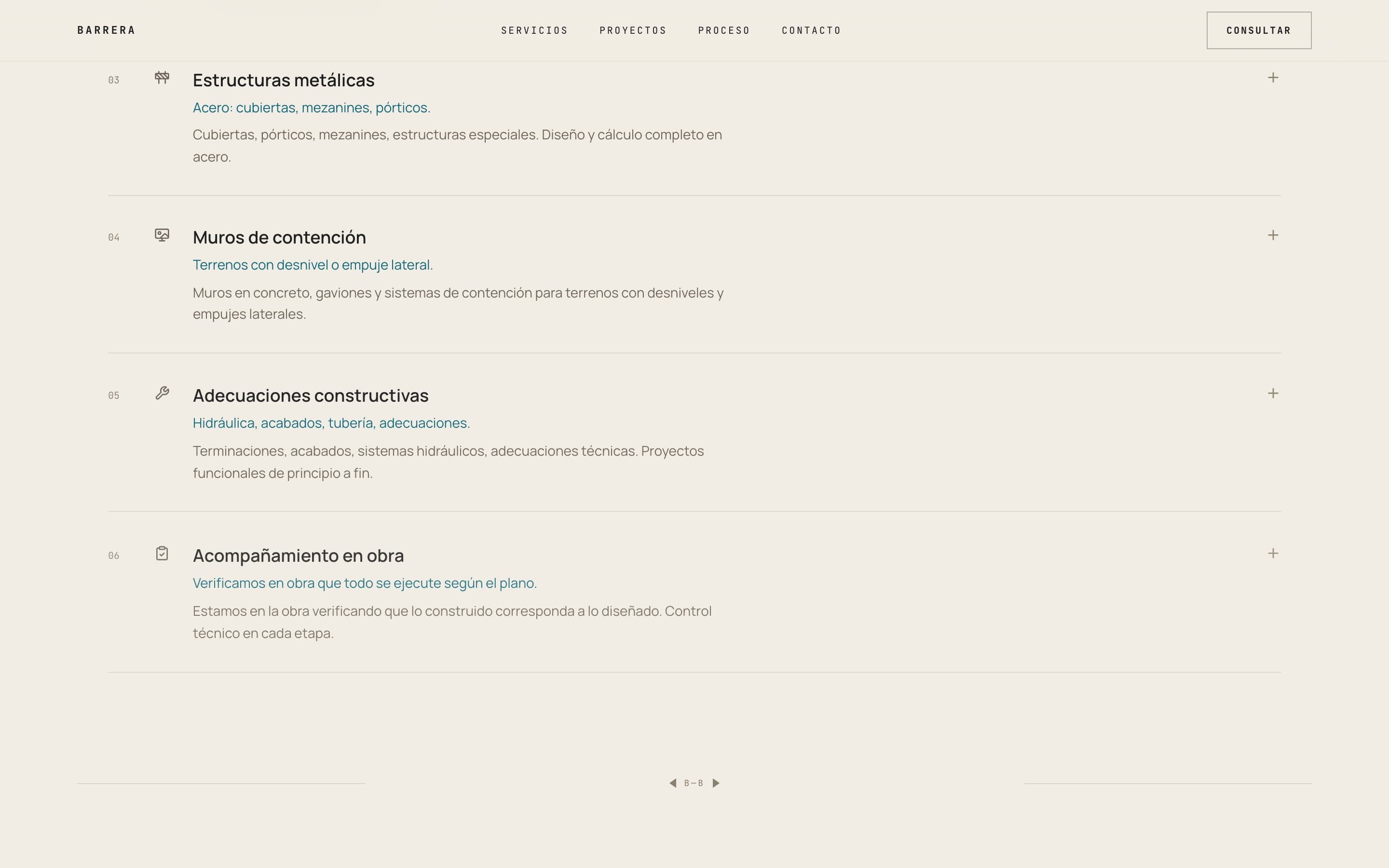 Barrera Estructural Design — captura 2