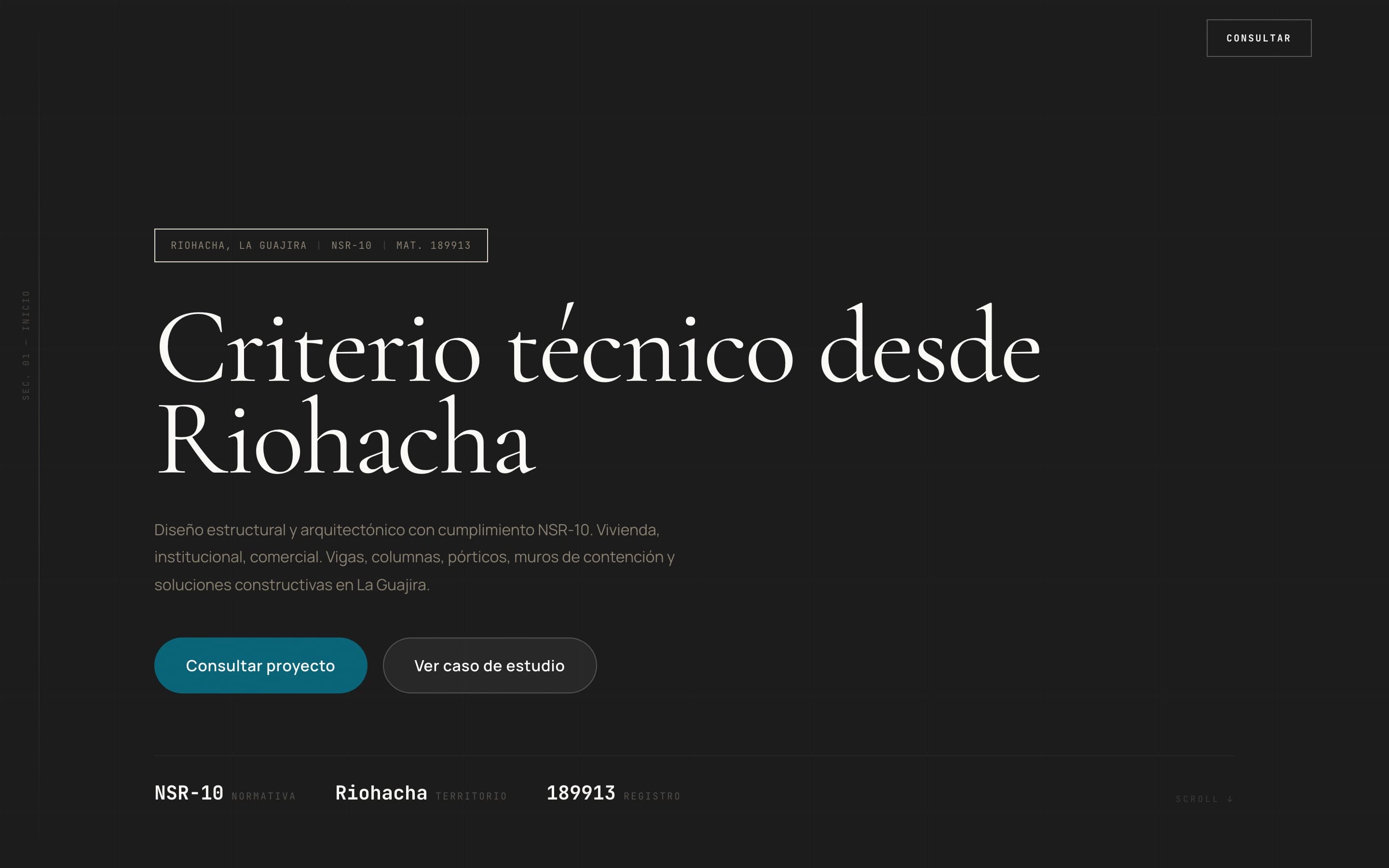 Captura de pantalla de Barrera Estructural Design