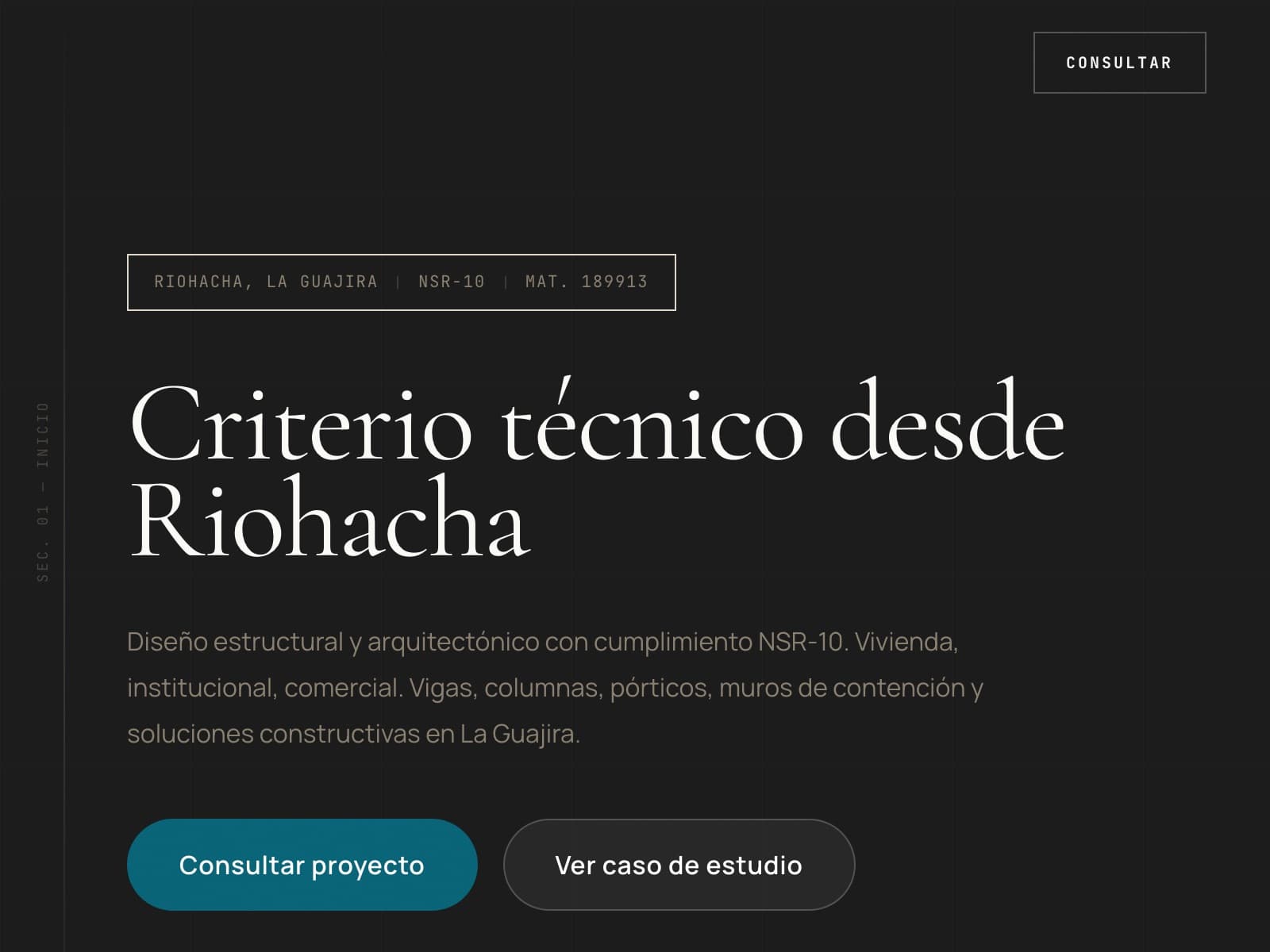 Captura de pantalla de Barrera Estructural Design