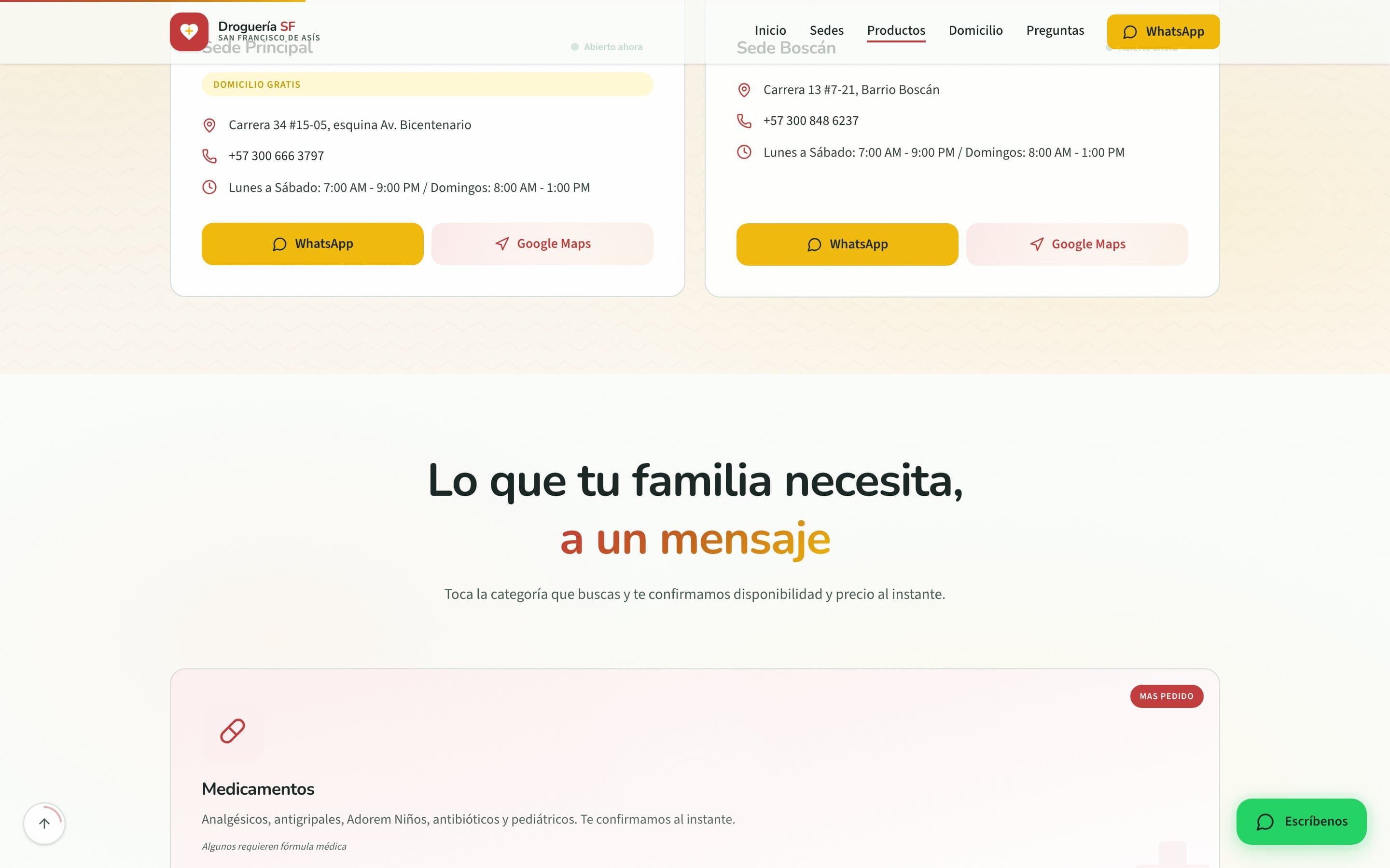 Drogueria San Francisco — captura 2