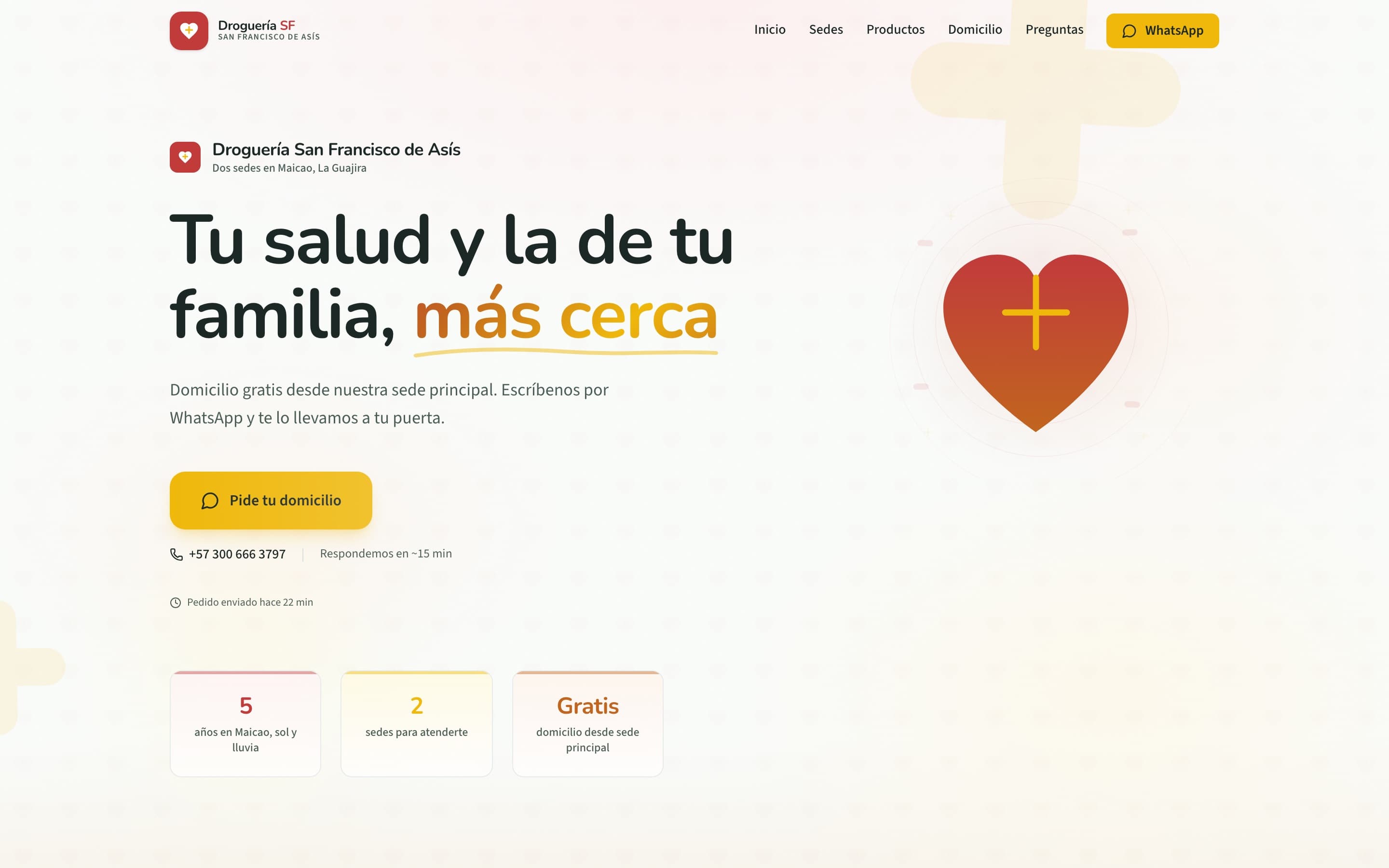 Captura de pantalla de Drogueria San Francisco