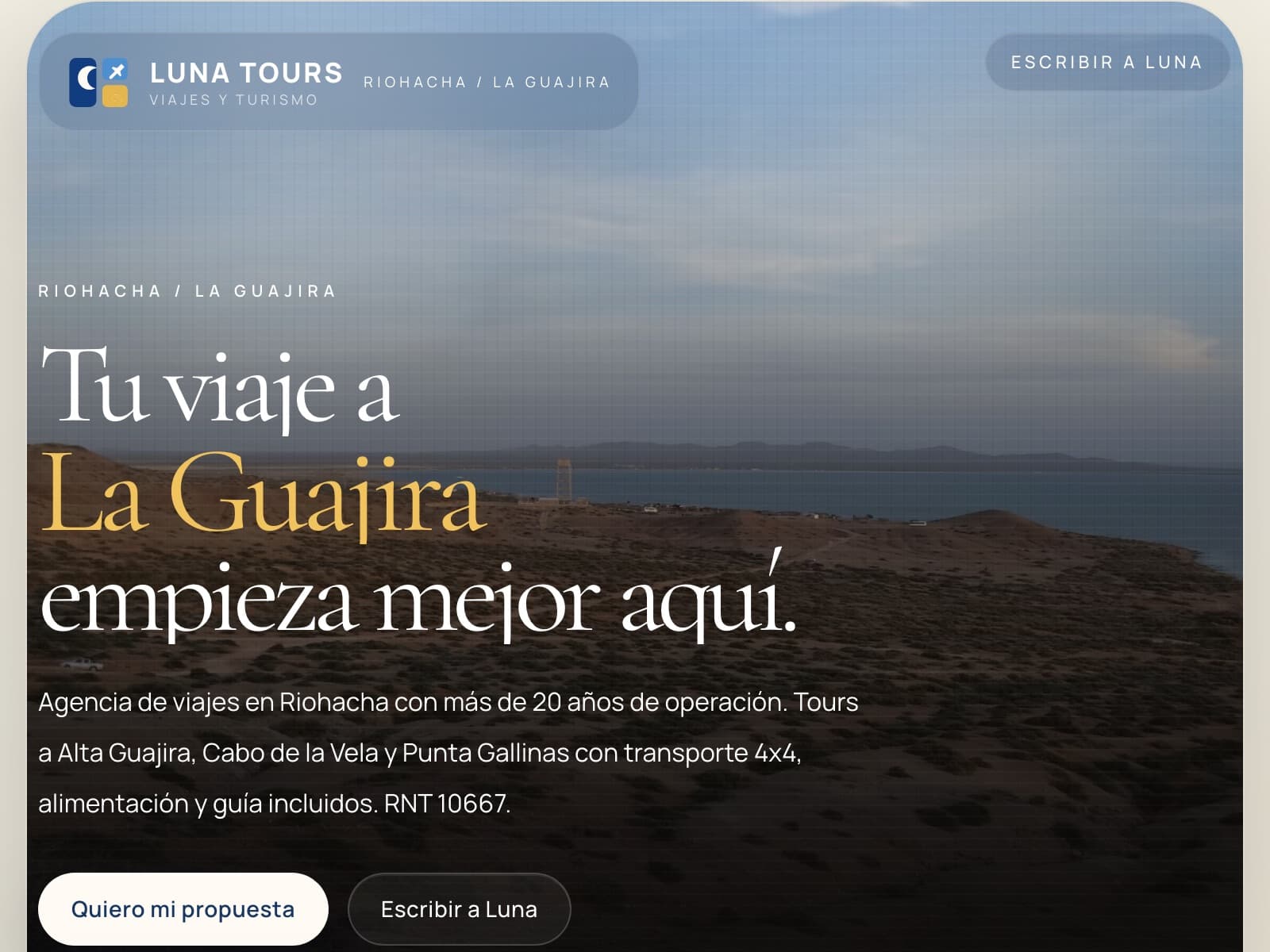 Captura de pantalla de Luna Tours