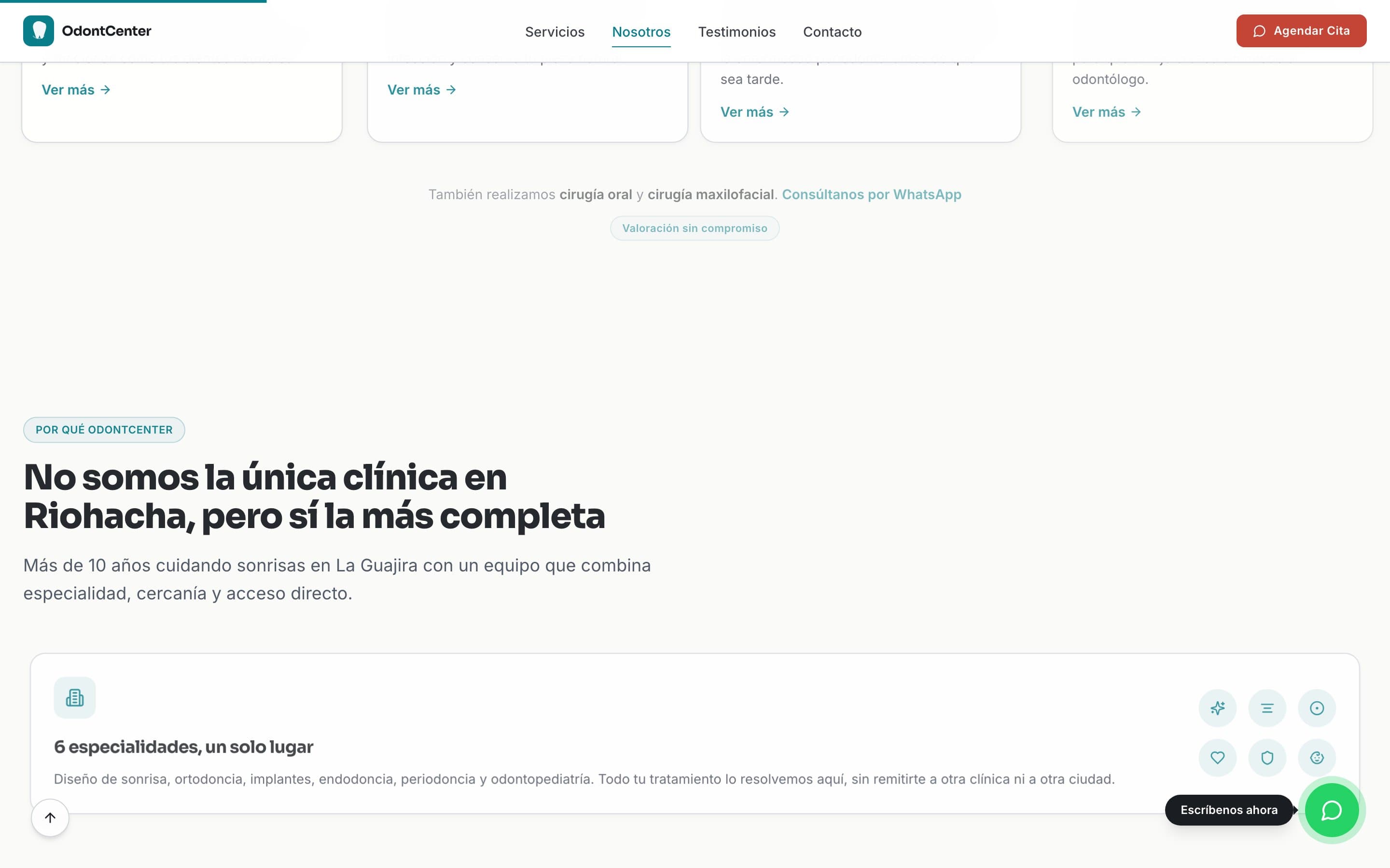 Odontcenter — captura 2