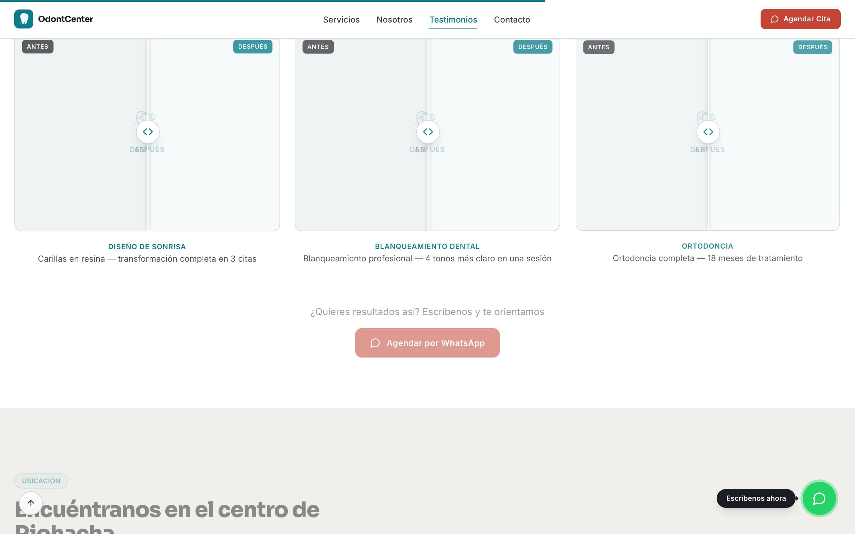 Odontcenter — captura 4