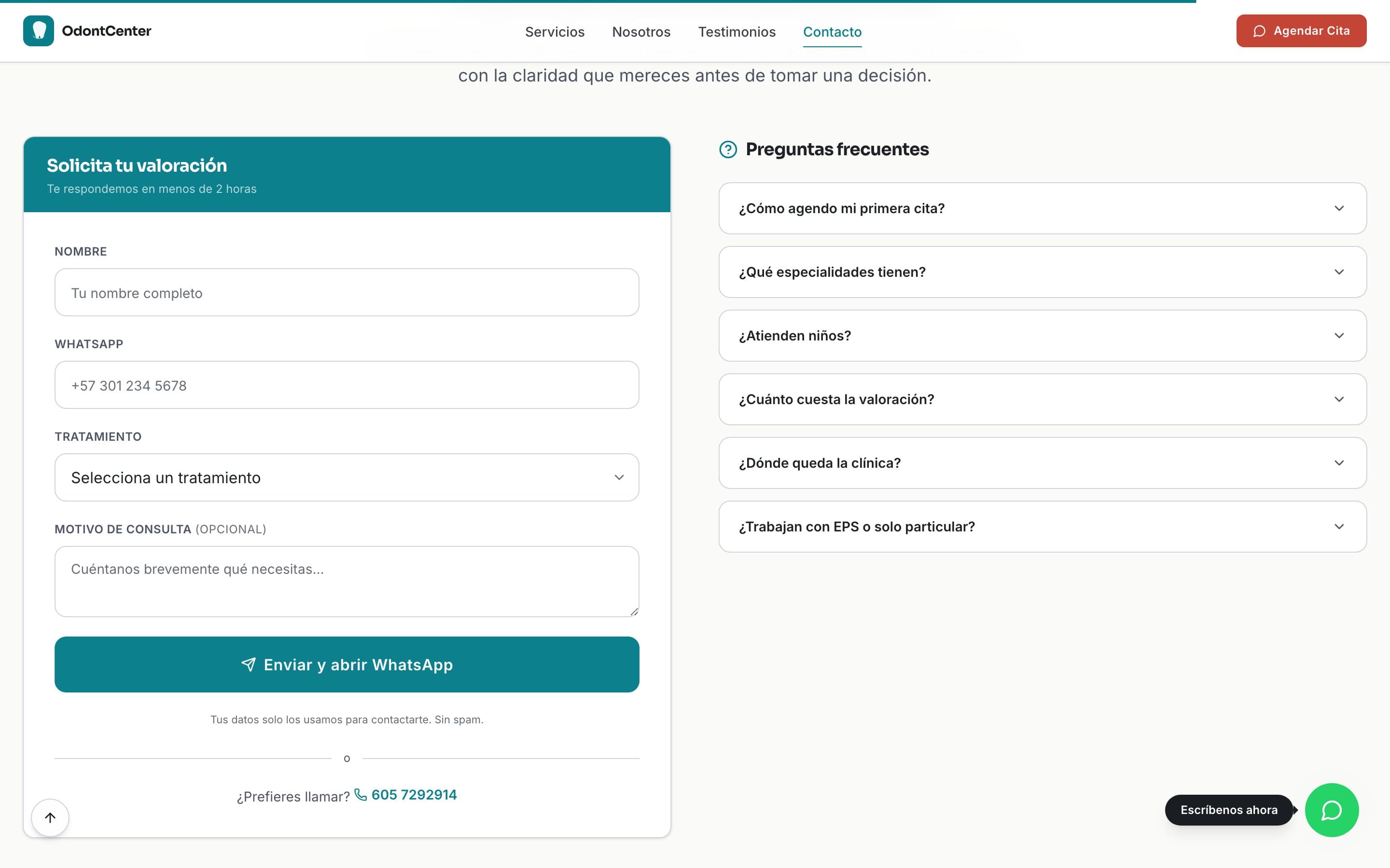 Odontcenter — captura 5