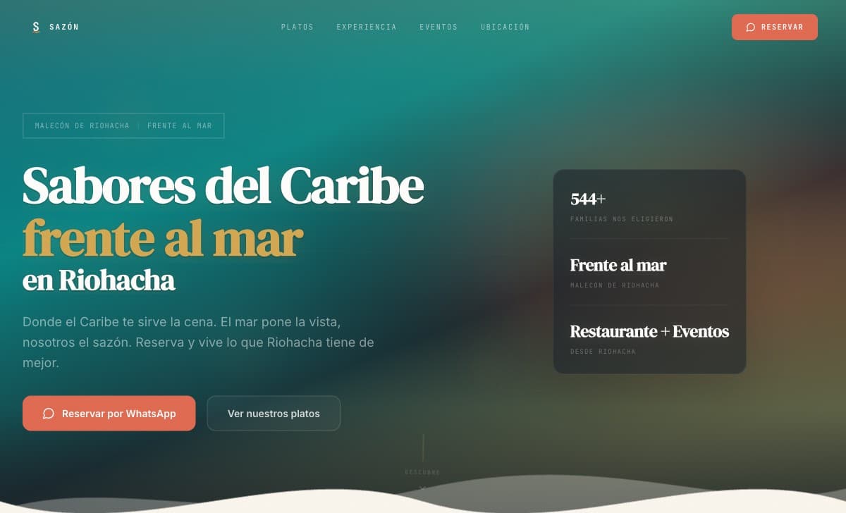 Captura de pantalla de Sazon Internacional