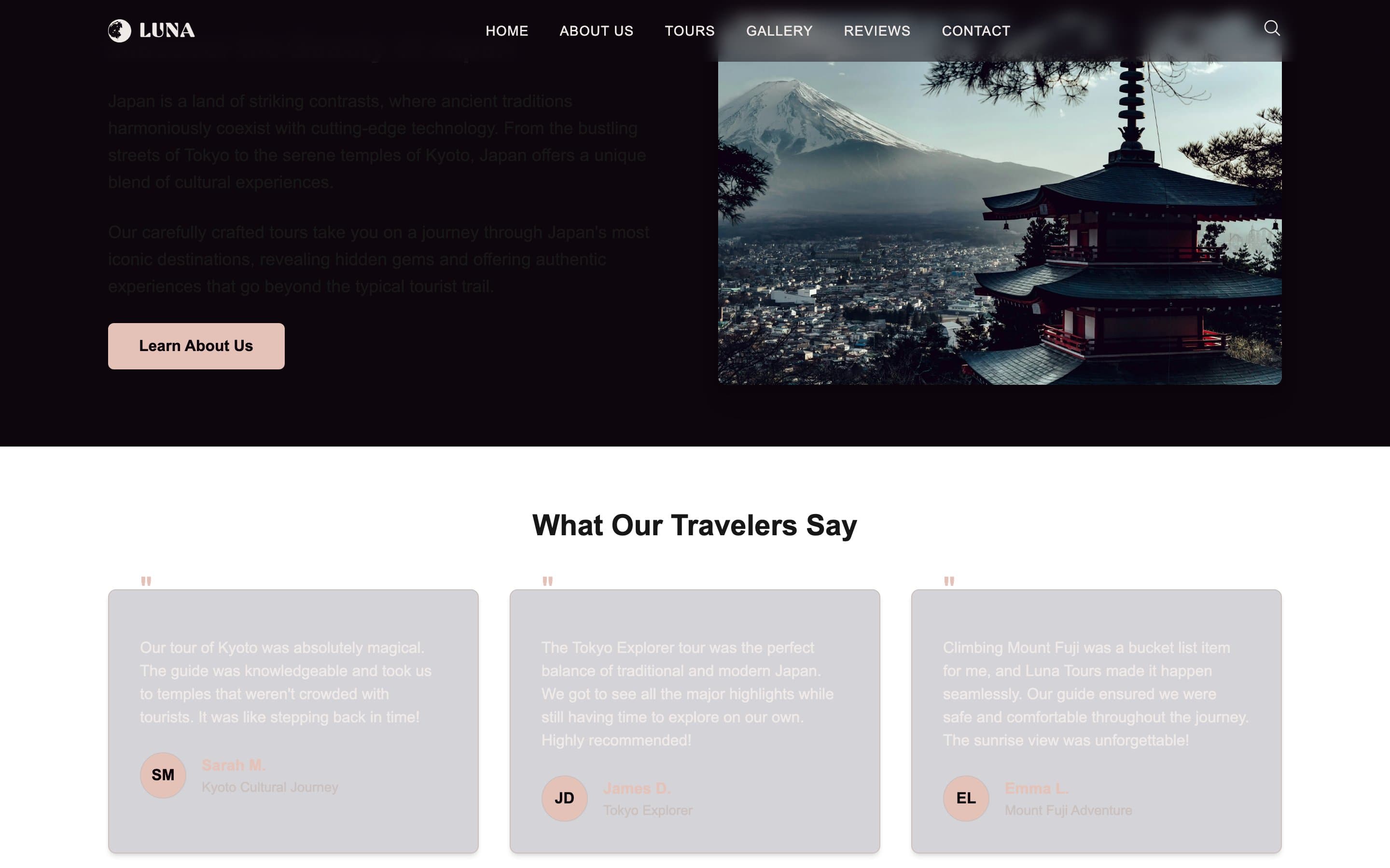 Luna Tours — captura 3