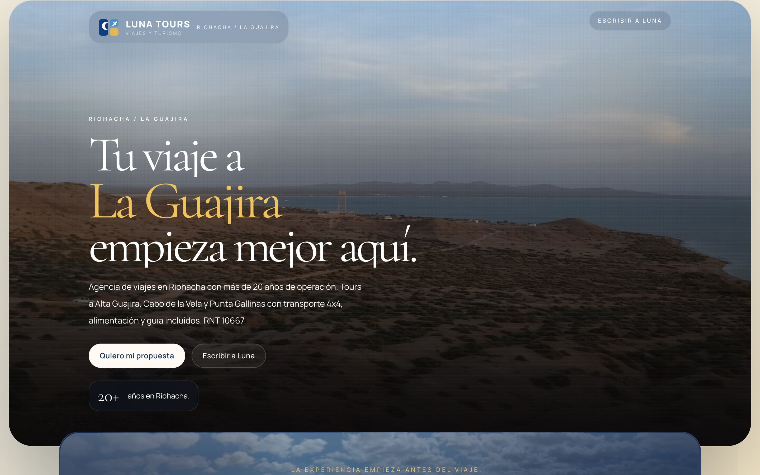 Captura de pantalla de Luna Tours